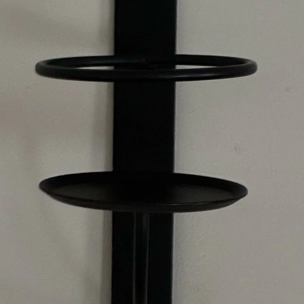 STUNNING AMISH HANDMADE WROUGHT IRON WALL SCONCE 15 3/4